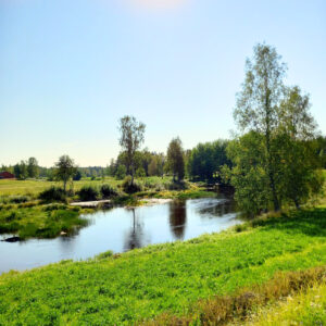 Jokimaisemaa, suomen kesä